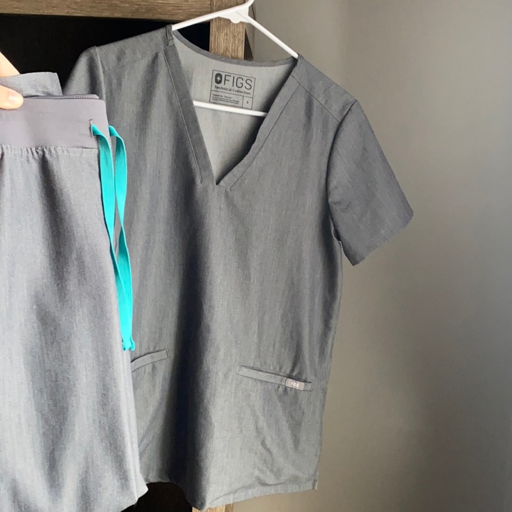 Graphite Figs scrub set SMALL